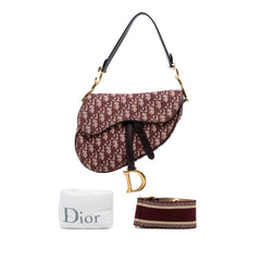 Oblique Canvas Saddle Bag