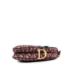 Oblique Canvas Saddle Bag