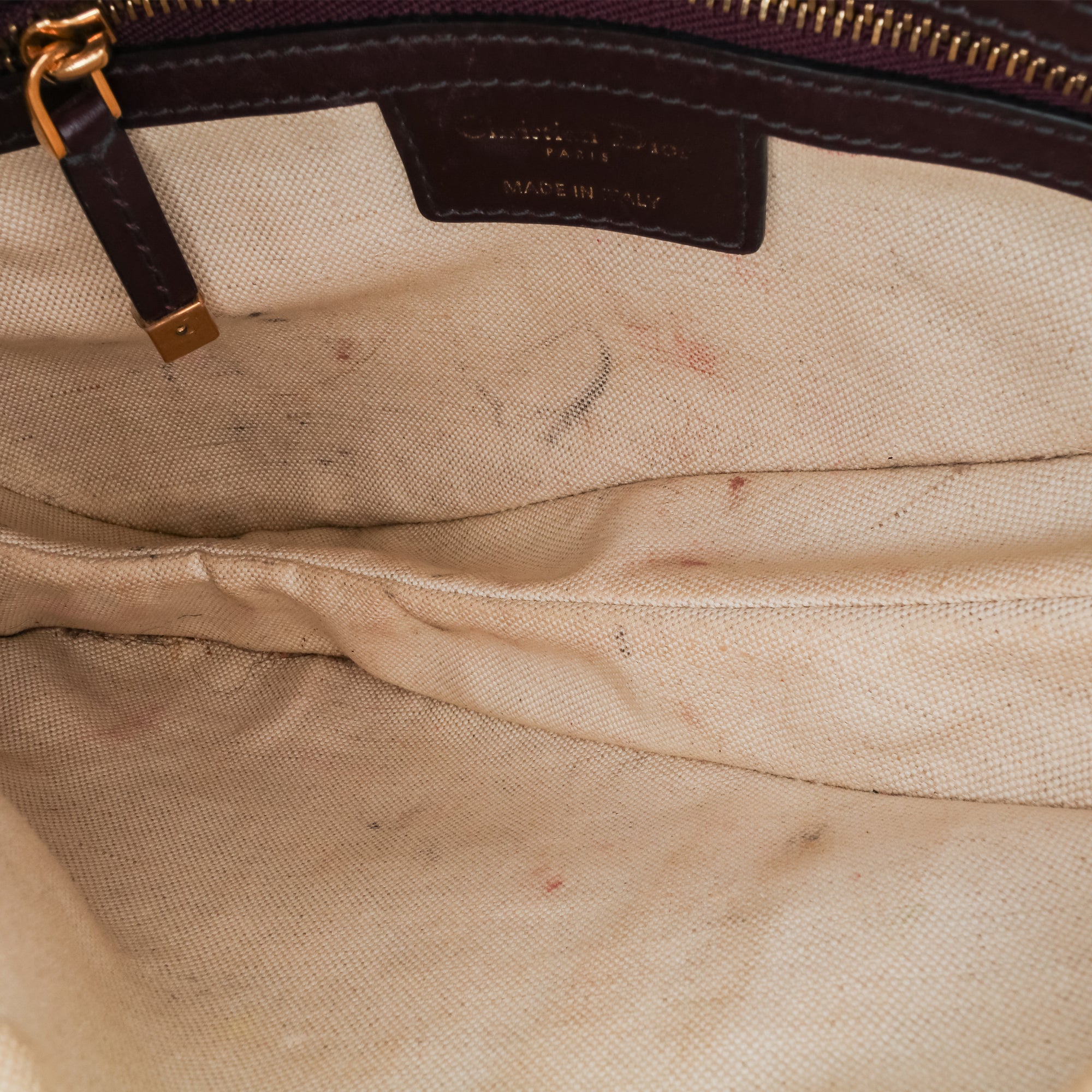 Oblique Canvas Saddle Bag