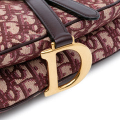 Oblique Canvas Saddle Bag