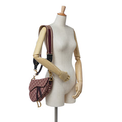 Oblique Canvas Saddle Bag