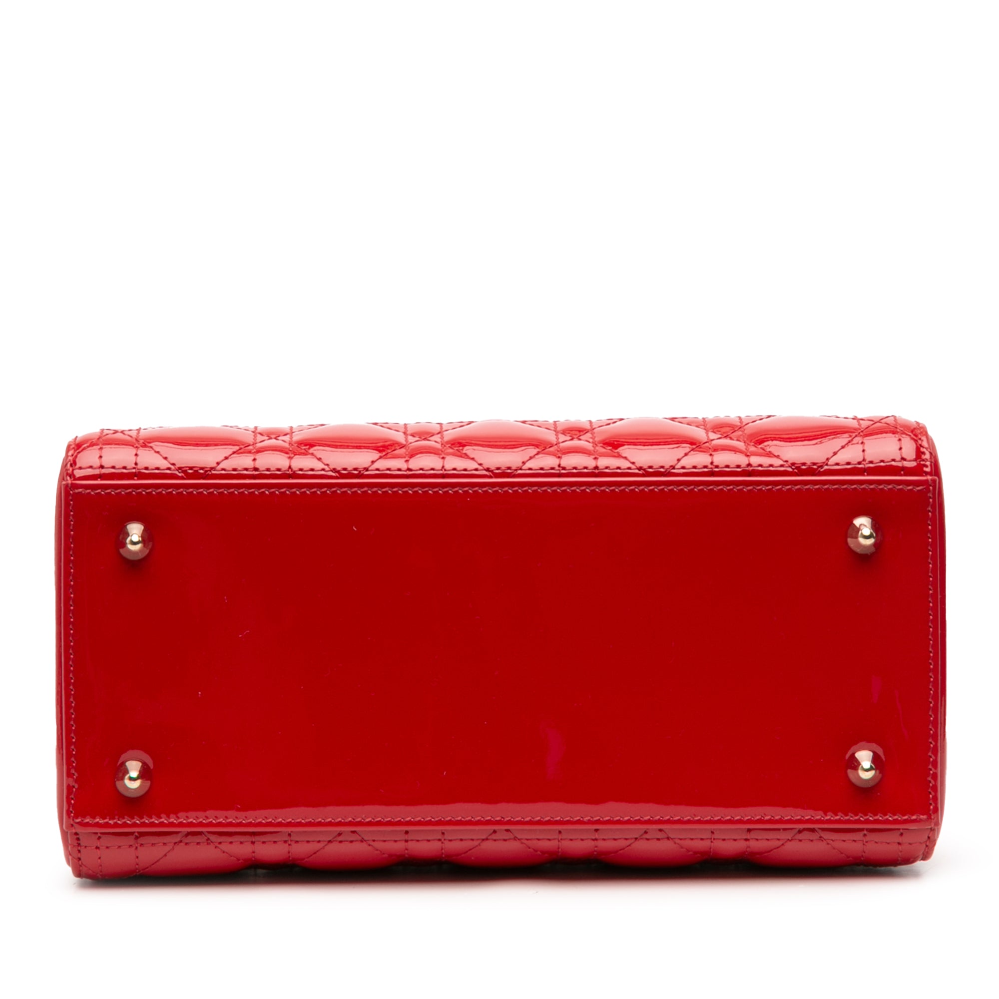 Medium Patent Cannage Lady Dior