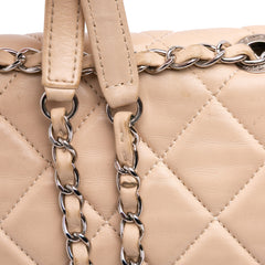 CC Bicolor Quilted Calfskin and Caviar Single Flap
