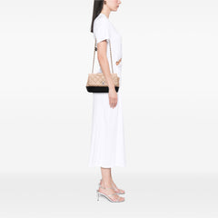 CC Bicolor Quilted Calfskin and Caviar Single Flap