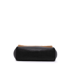 CC Bicolor Quilted Calfskin and Caviar Single Flap