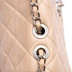 CC Bicolor Quilted Calfskin and Caviar Single Flap