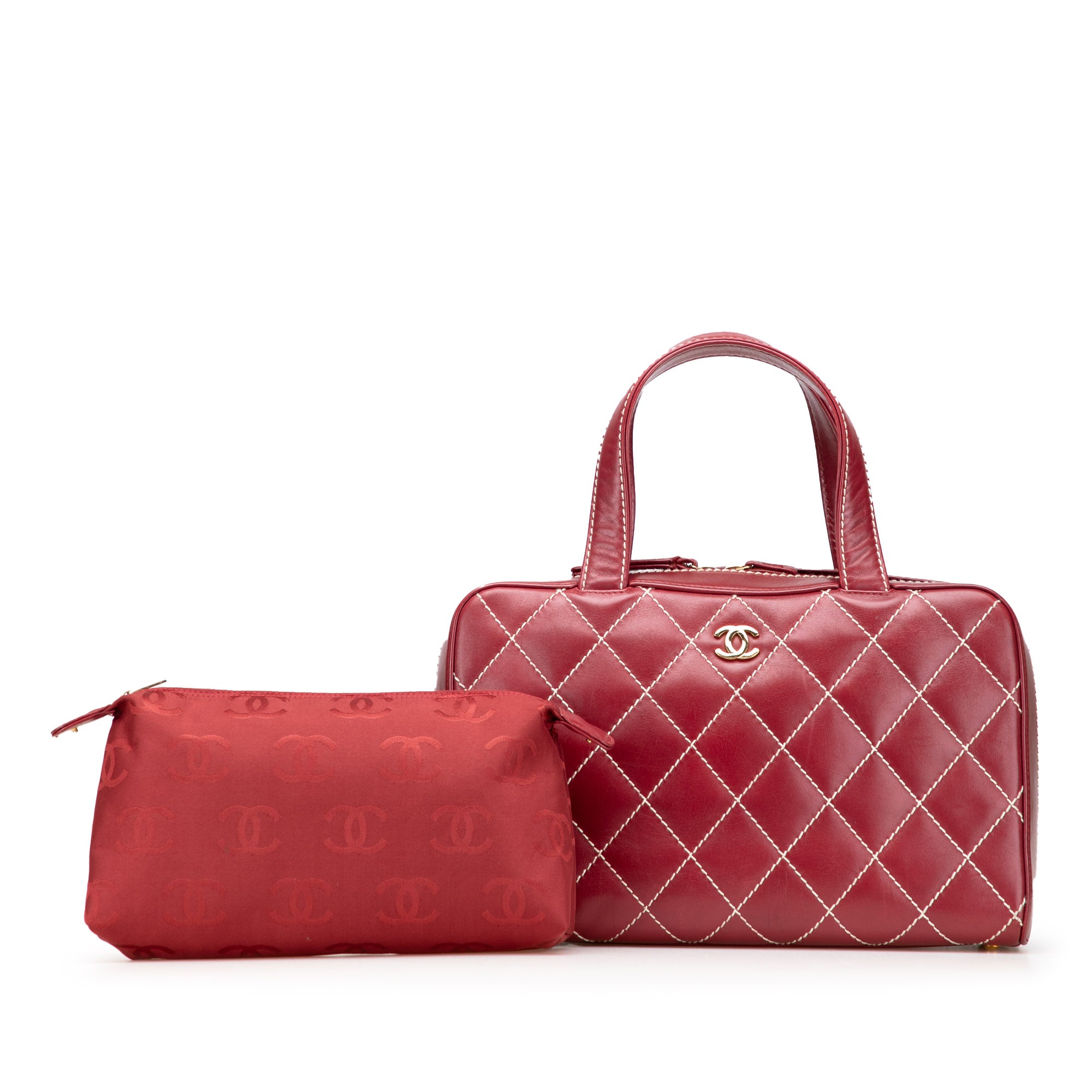 CC Lambskin Wild Stitch Handbag