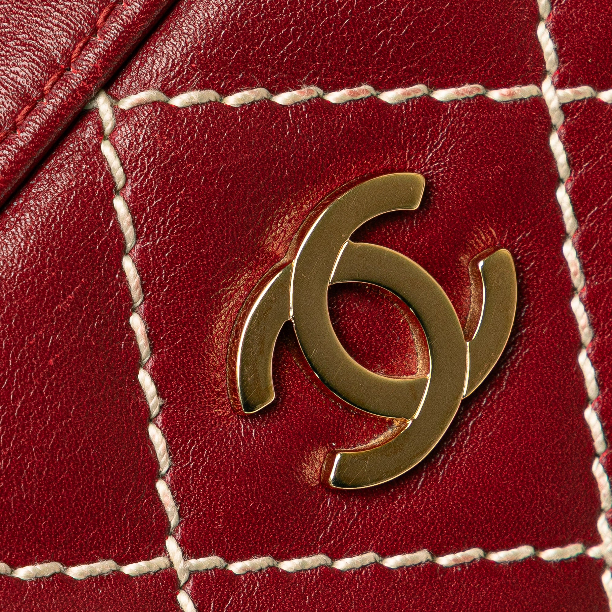 CC Lambskin Wild Stitch Handbag