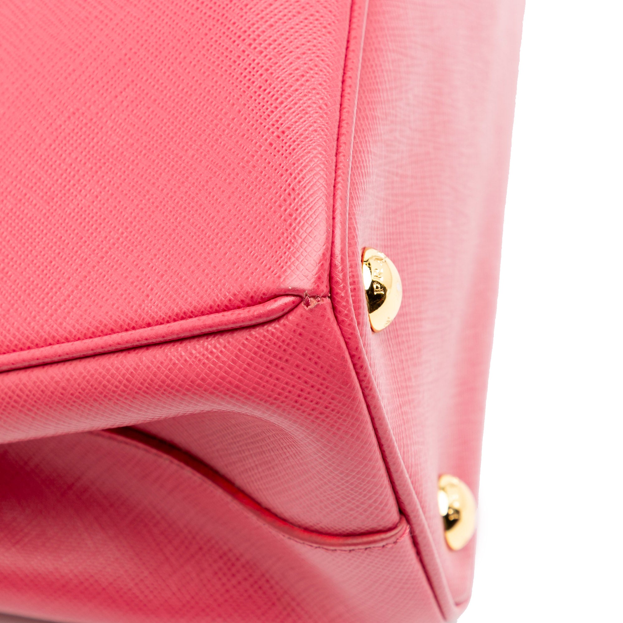 Small Saffiano Lux Galleria Double Zip Satchel