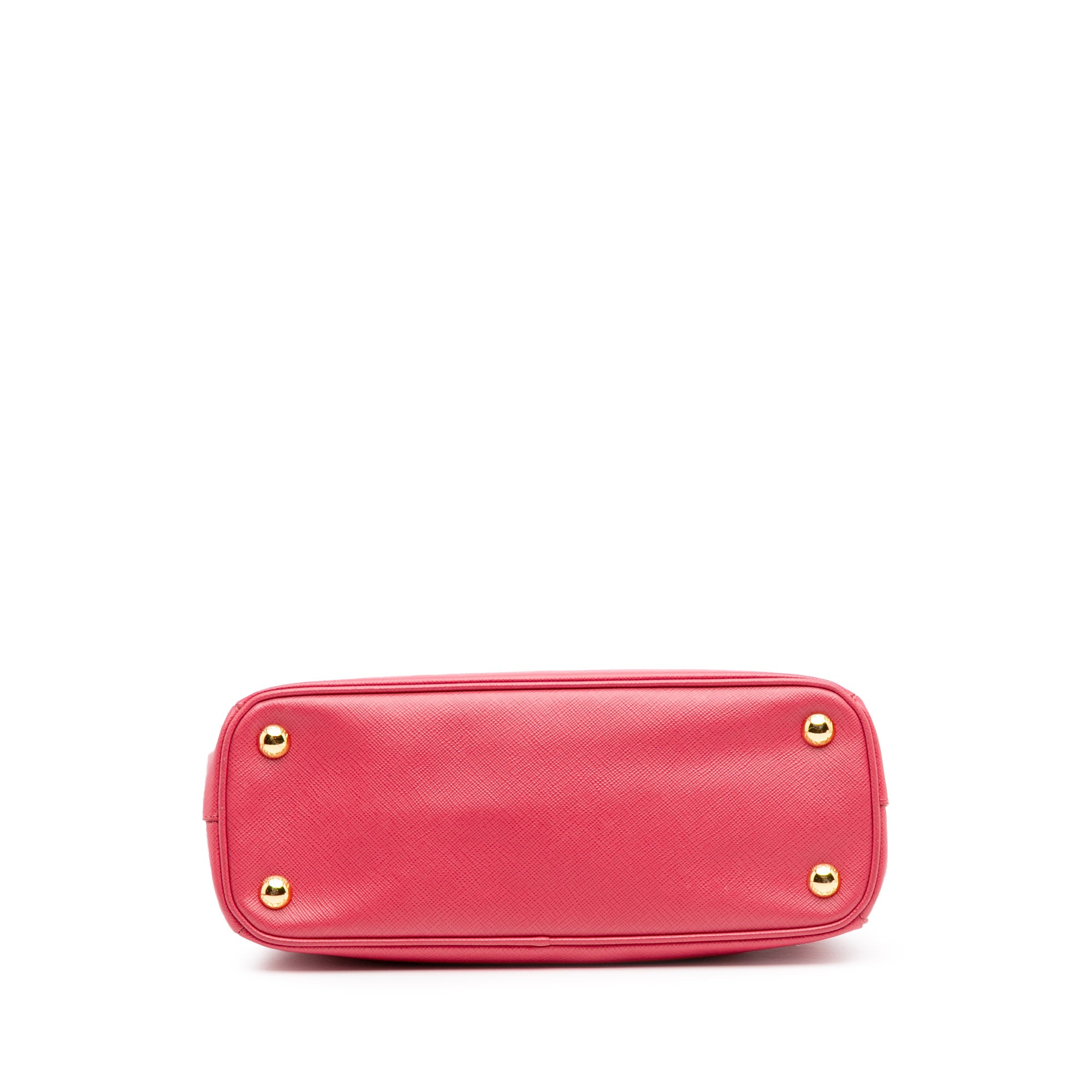 Small Saffiano Lux Galleria Double Zip Satchel