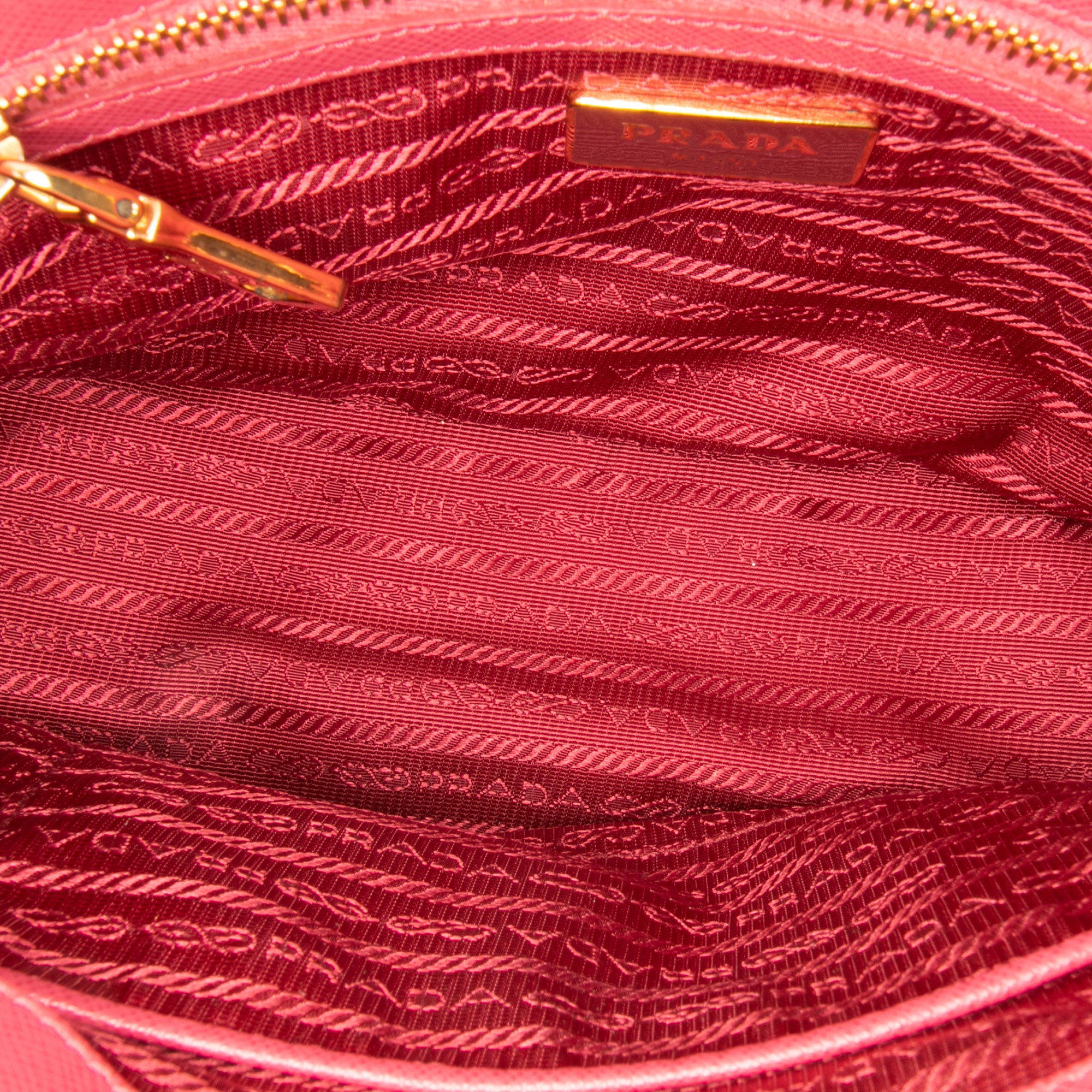 Small Saffiano Lux Galleria Double Zip Satchel