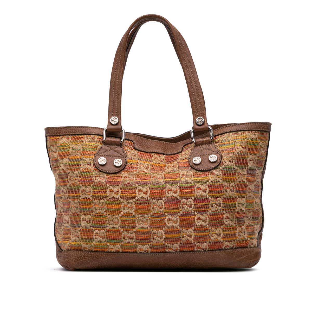 GG Straw Libeccio Sunset Tote