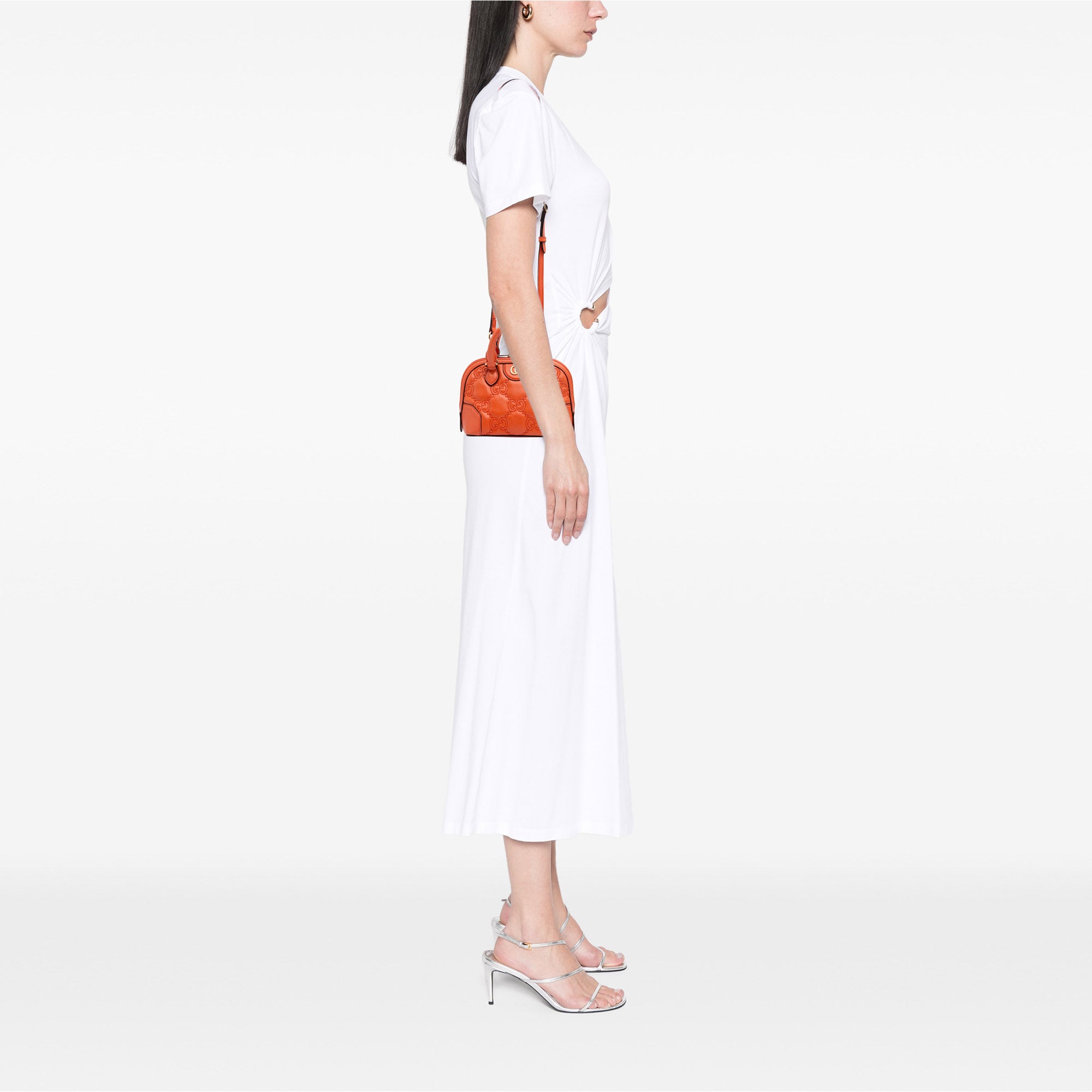 Mini GG Matelasse Calfskin Top Handle Bag