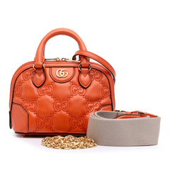 Mini GG Matelasse Calfskin Top Handle Bag