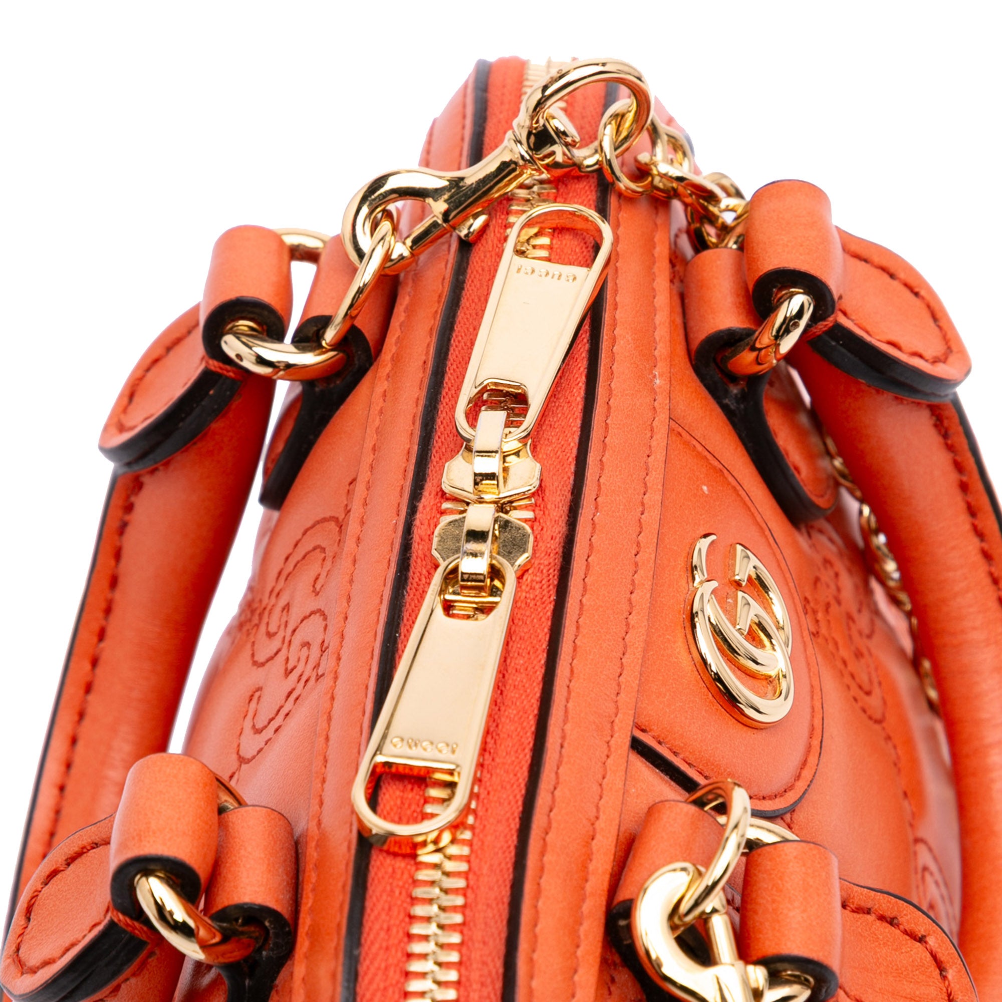 Mini GG Matelasse Calfskin Top Handle Bag