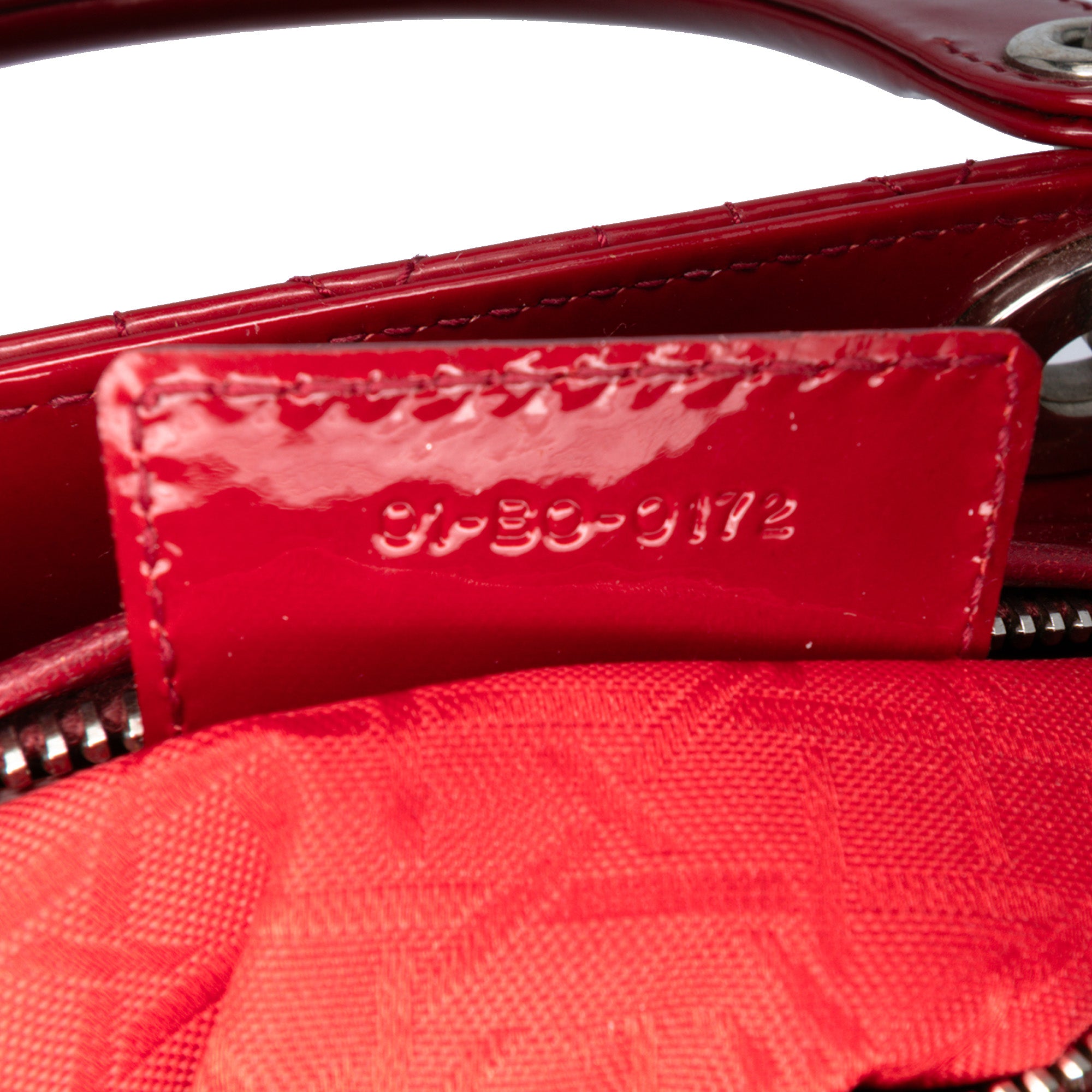 Medium Patent Cannage Lady Dior