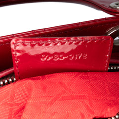 Medium Patent Cannage Lady Dior