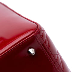 Medium Patent Cannage Lady Dior