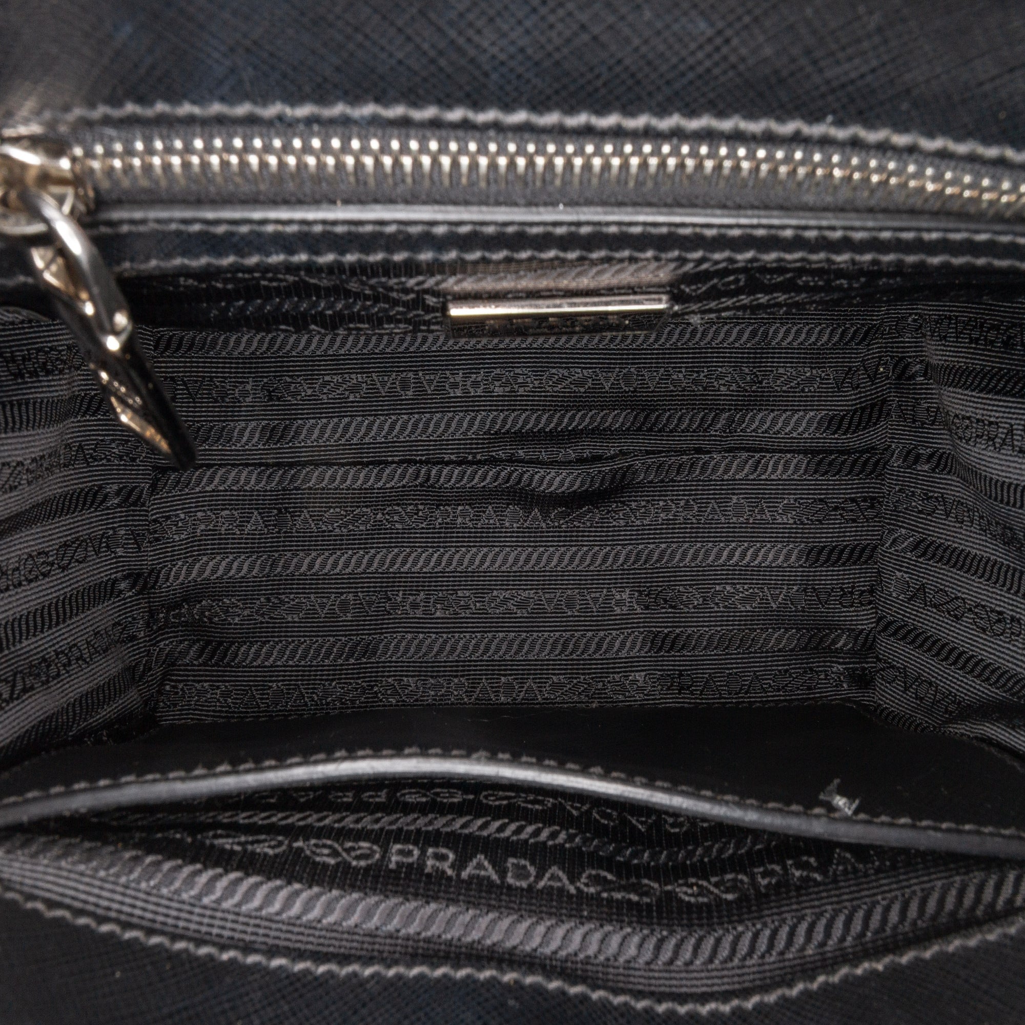 Tartan Saffiano Trimmed Tessuto Satchel