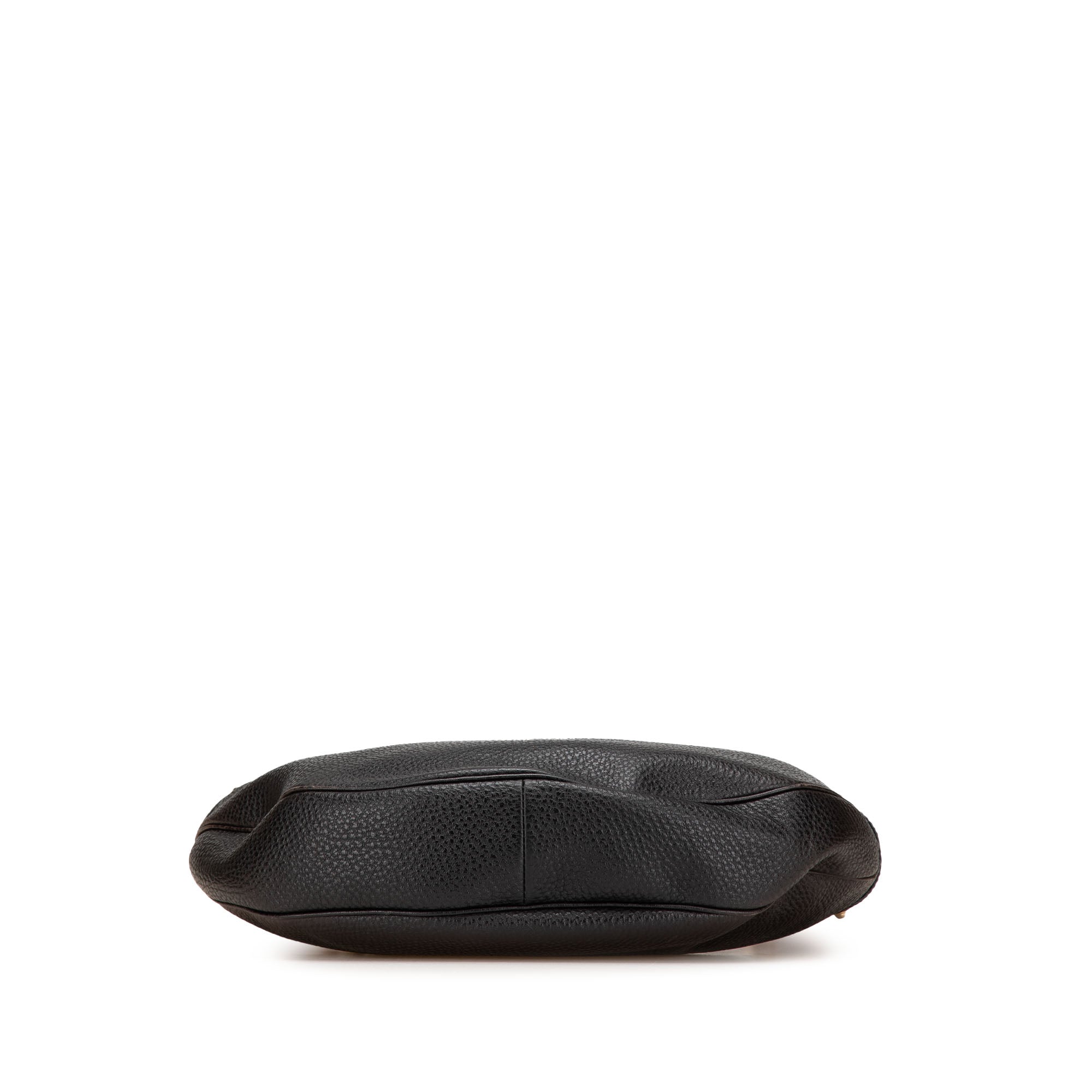 Pebbled Calfskin Bamboo Ring Hobo