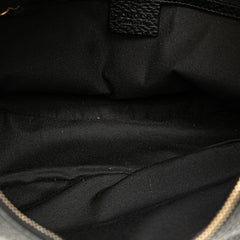 Pebbled Calfskin Bamboo Ring Hobo