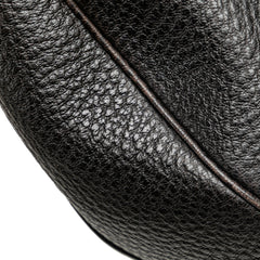 Pebbled Calfskin Bamboo Ring Hobo