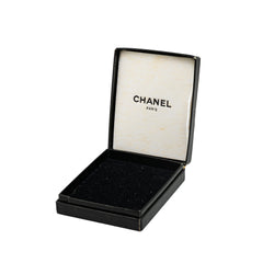 Gold Plated Enamel CC Brooch