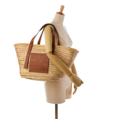 Large Raffia Basket Bag