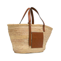 Large Raffia Basket Bag