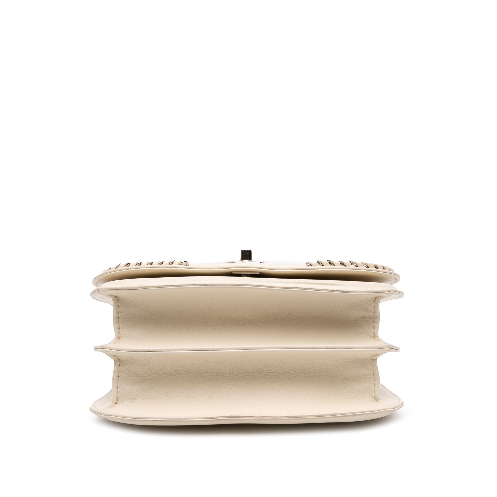 Small Calfskin Braided Chic Flap