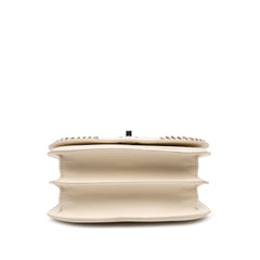 Small Calfskin Braided Chic Flap