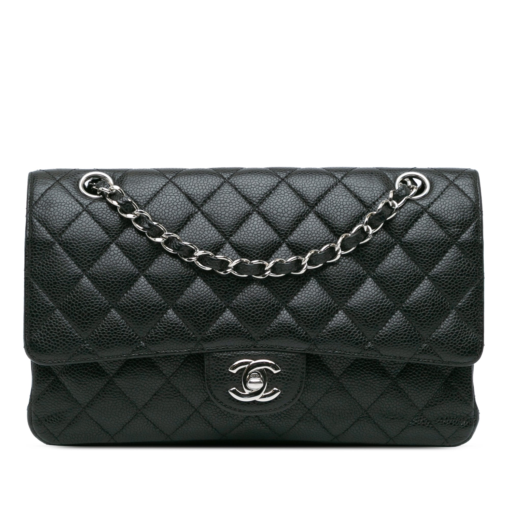 Medium Classic Caviar Double Flap