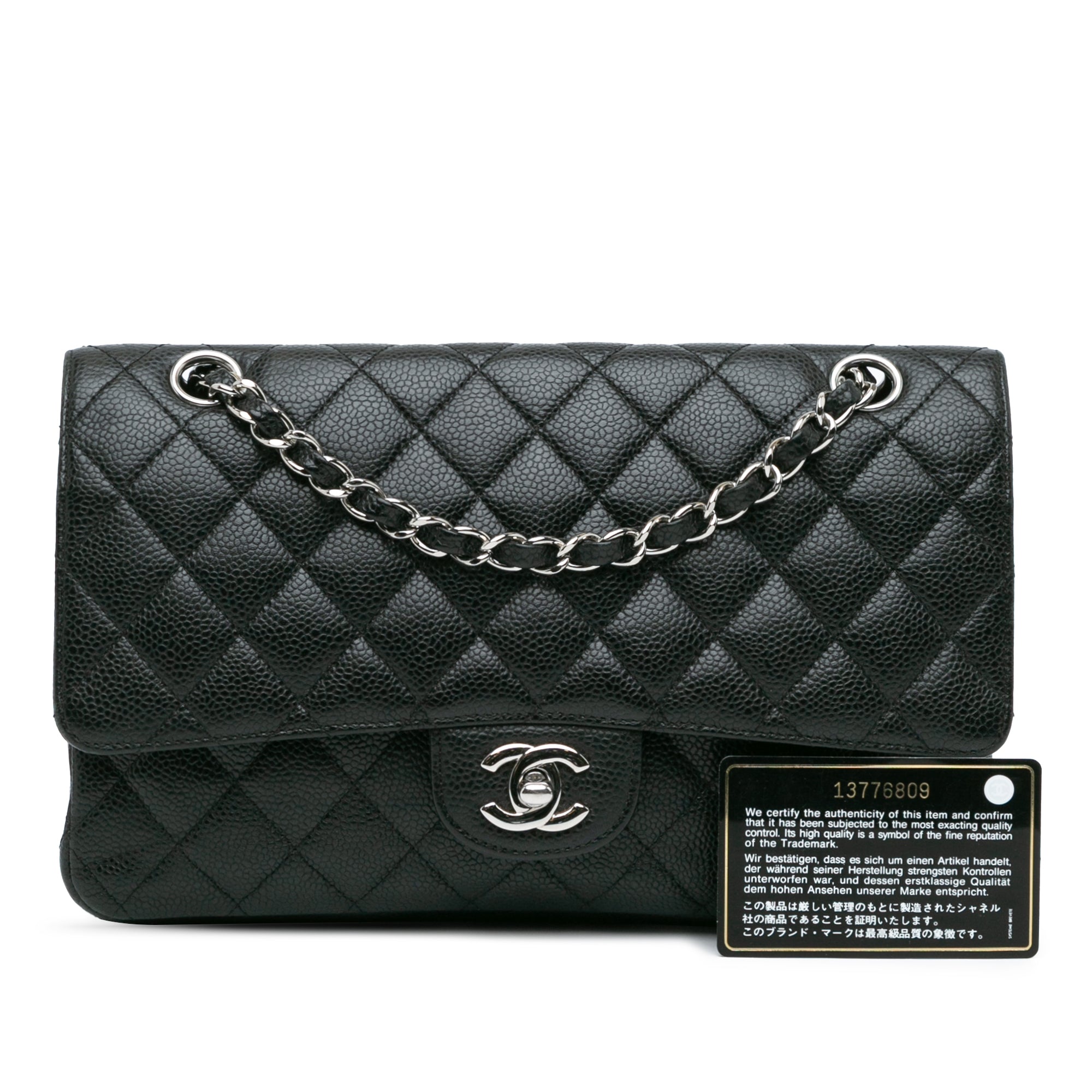 Medium Classic Caviar Double Flap