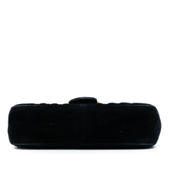 Small GG Marmont Matelasse Velvet Shoulder Bag
