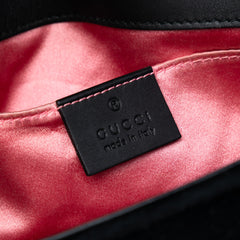 Small GG Marmont Matelasse Velvet Shoulder Bag