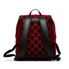 GG Velvet Double Buckle Backpack_2