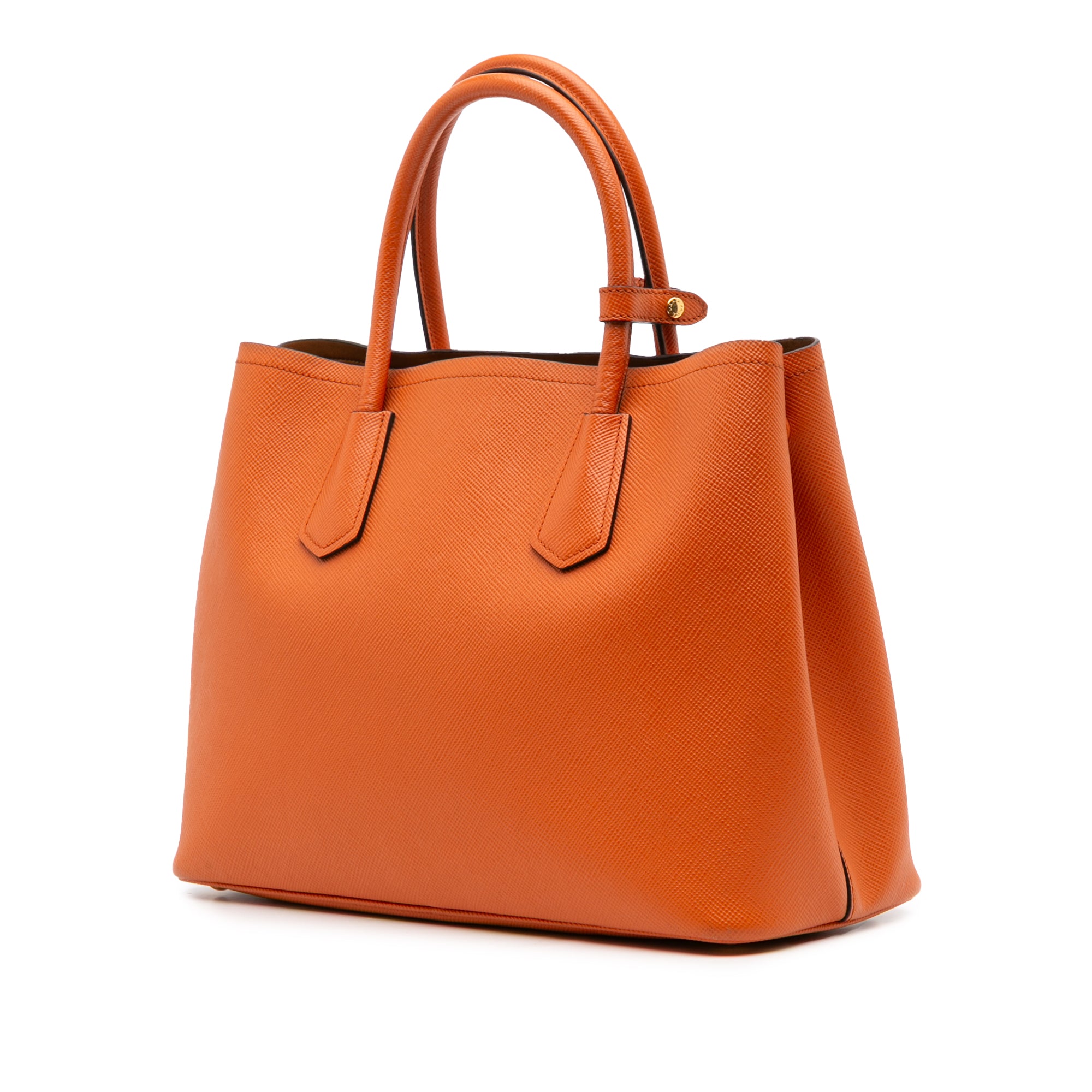 Medium Saffiano Cuir Double Satchel