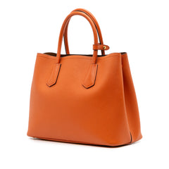 Medium Saffiano Cuir Double Satchel