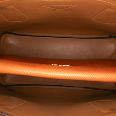 Medium Saffiano Cuir Double Satchel