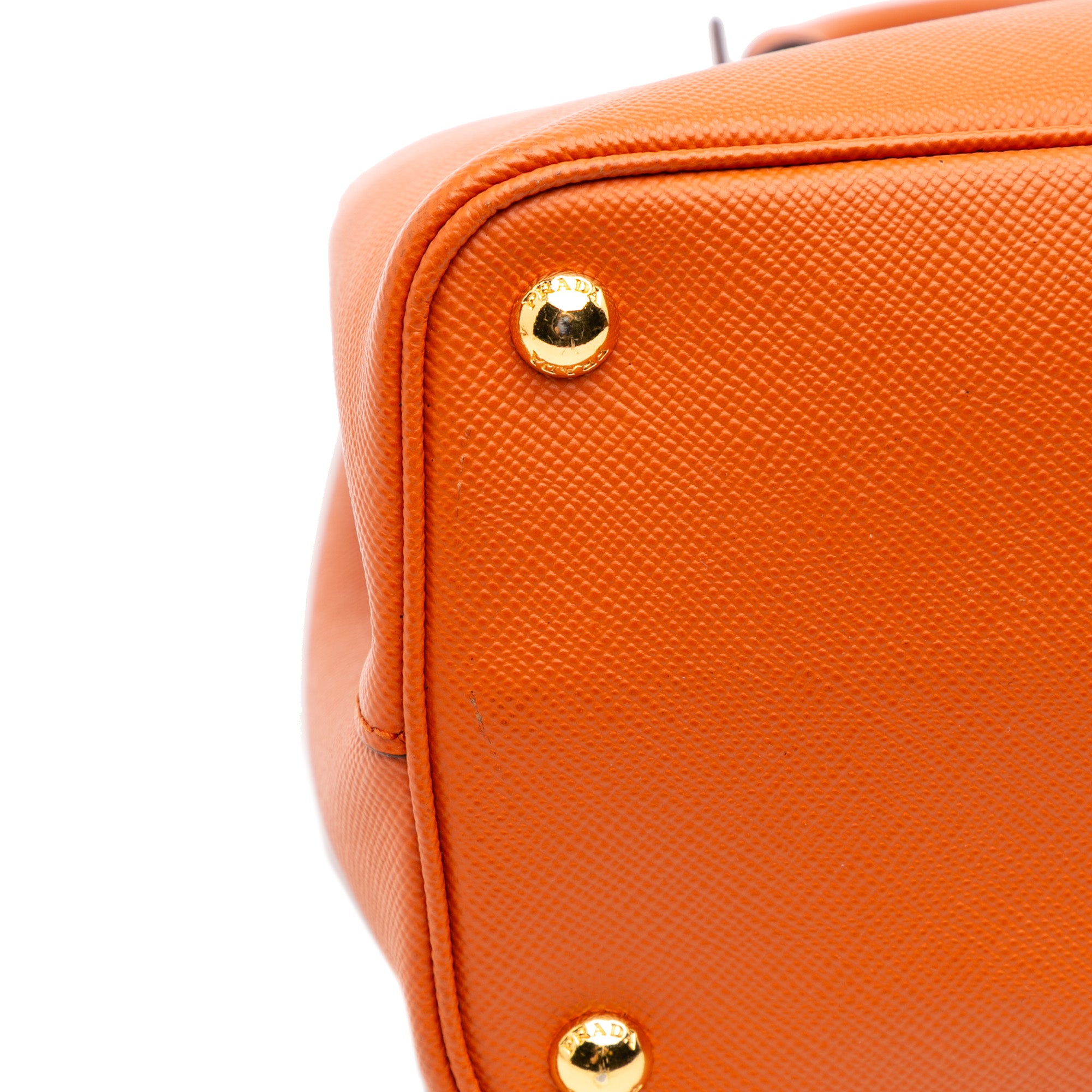 Medium Saffiano Cuir Double Satchel