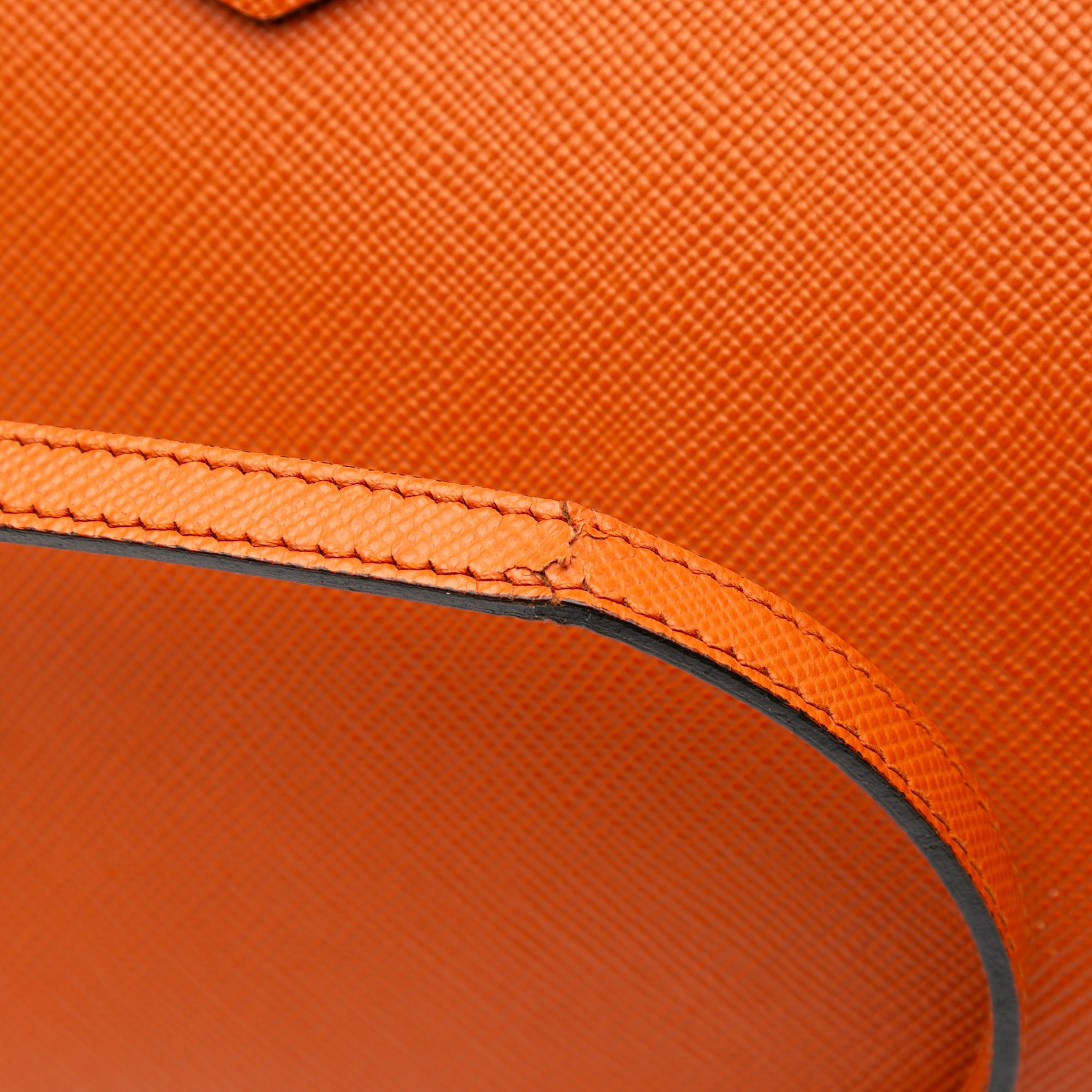 Medium Saffiano Cuir Double Satchel