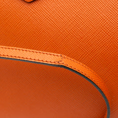 Medium Saffiano Cuir Double Satchel