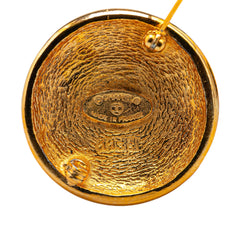 Gold Plated CC Brooch