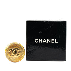 Gold Plated CC Brooch