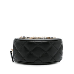 CC Lambskin Lucky Charms Round Clutch With Chain_4