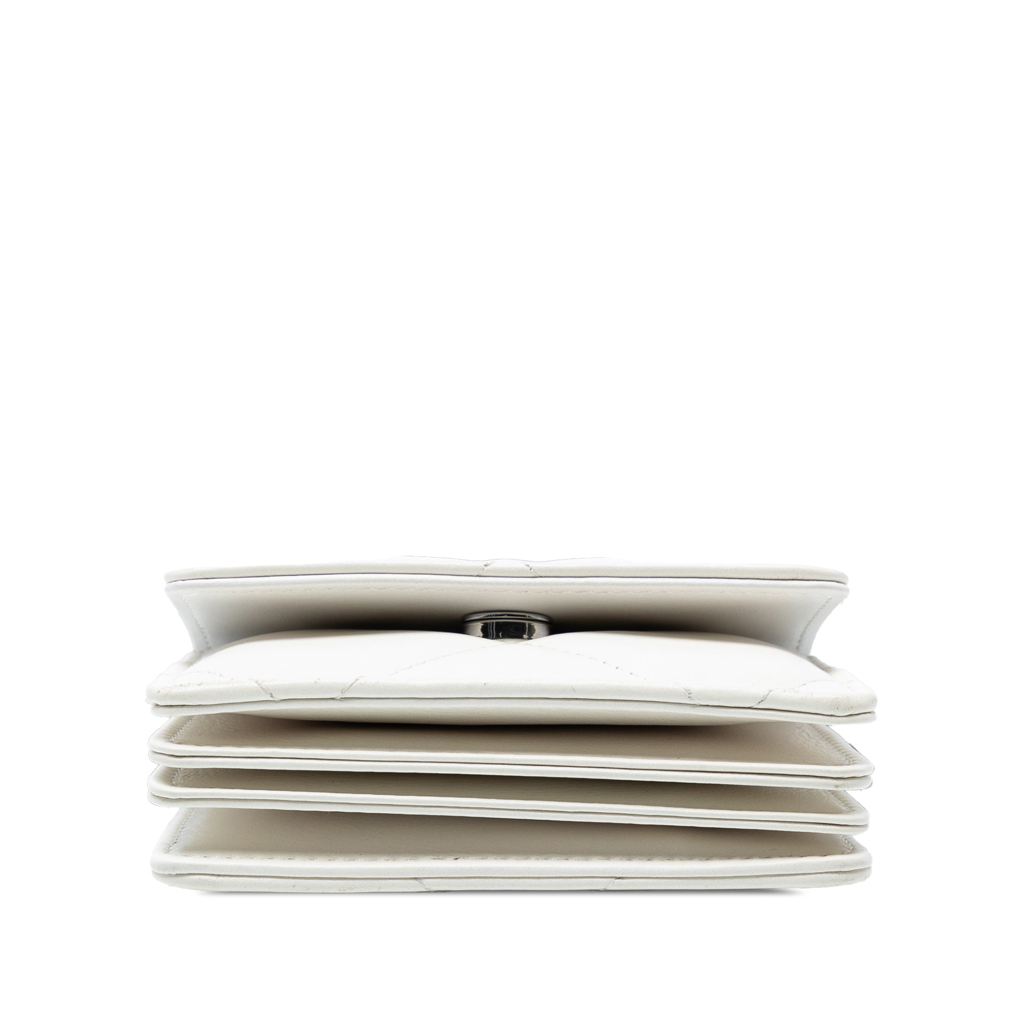 Lambskin 19 Flap Coin Purse With Chain