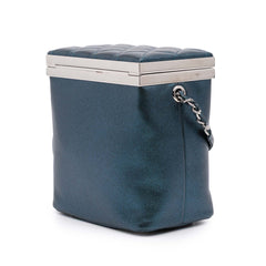 CC Metallic Calfskin Vanity Case