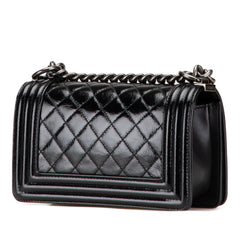 Small Quilted Patent Boy Flap