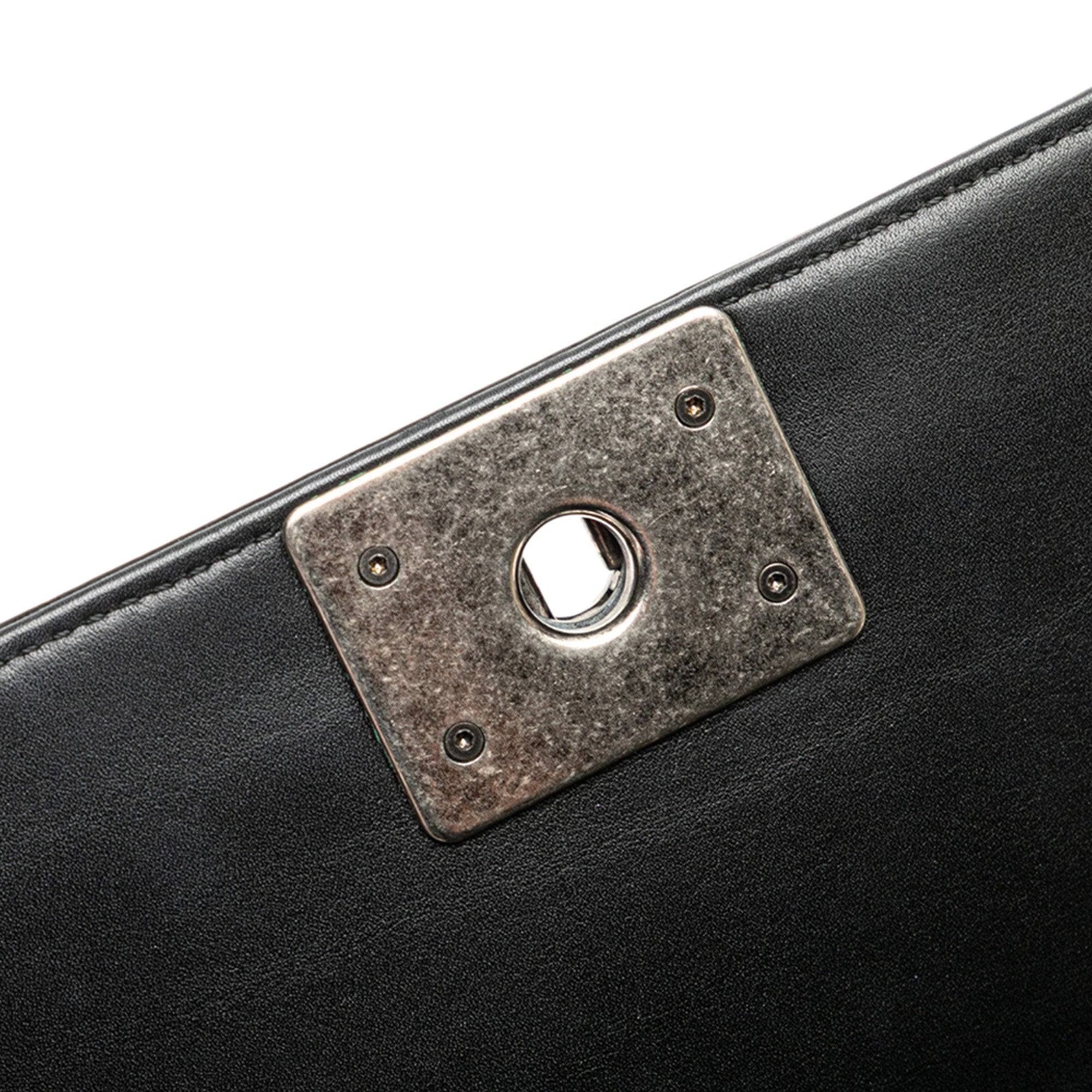 Small Quilted Patent Boy Flap