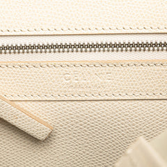 Small Bicolor Leather Vertical Cabas